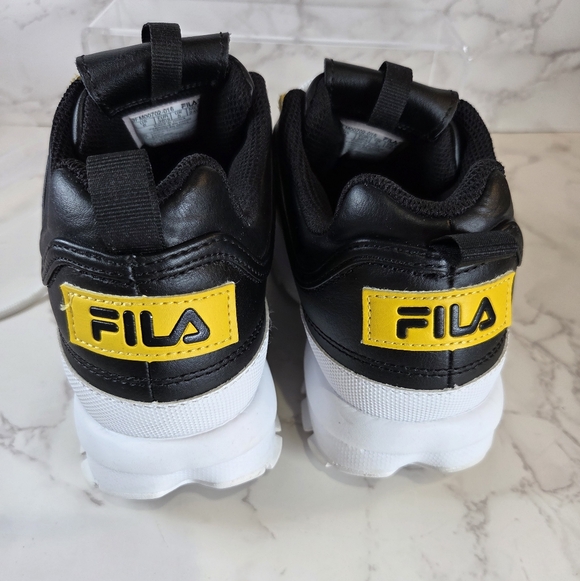 Fila Kids Black and Yellow Athletic Sneakers - Picture 8 of 8